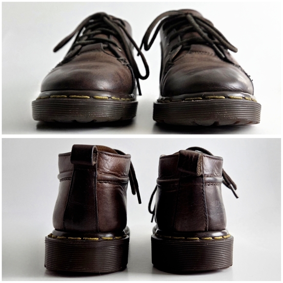 Dr Martens Vintage Lace-Up Brown Leather Shoes, Lug Sole UK 4, US Womens 6-6.5 - Picture 5 of 16